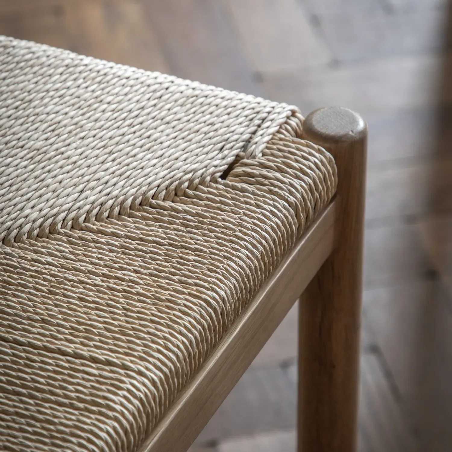 Set of 2 Dining Chairs - Natural, Oak