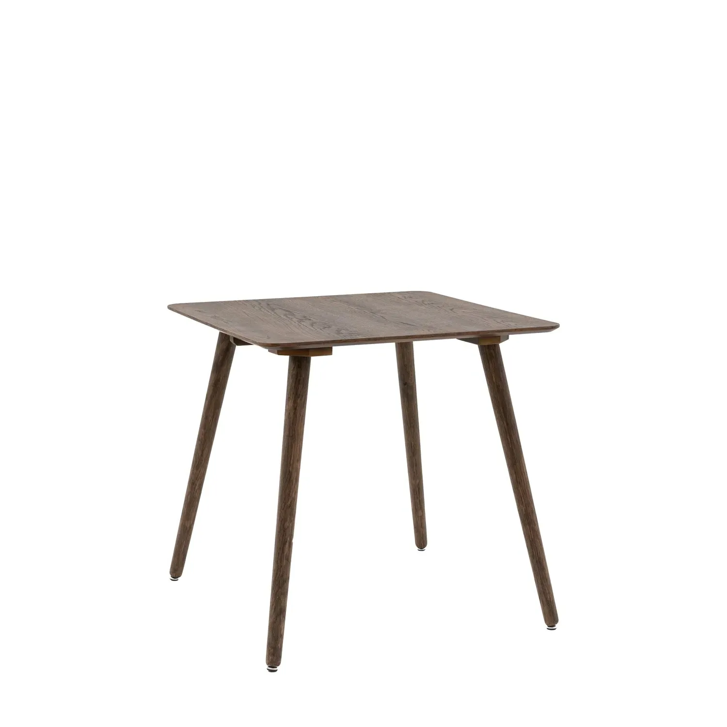 Small Square Dining Table - Brown, Oak Veneer