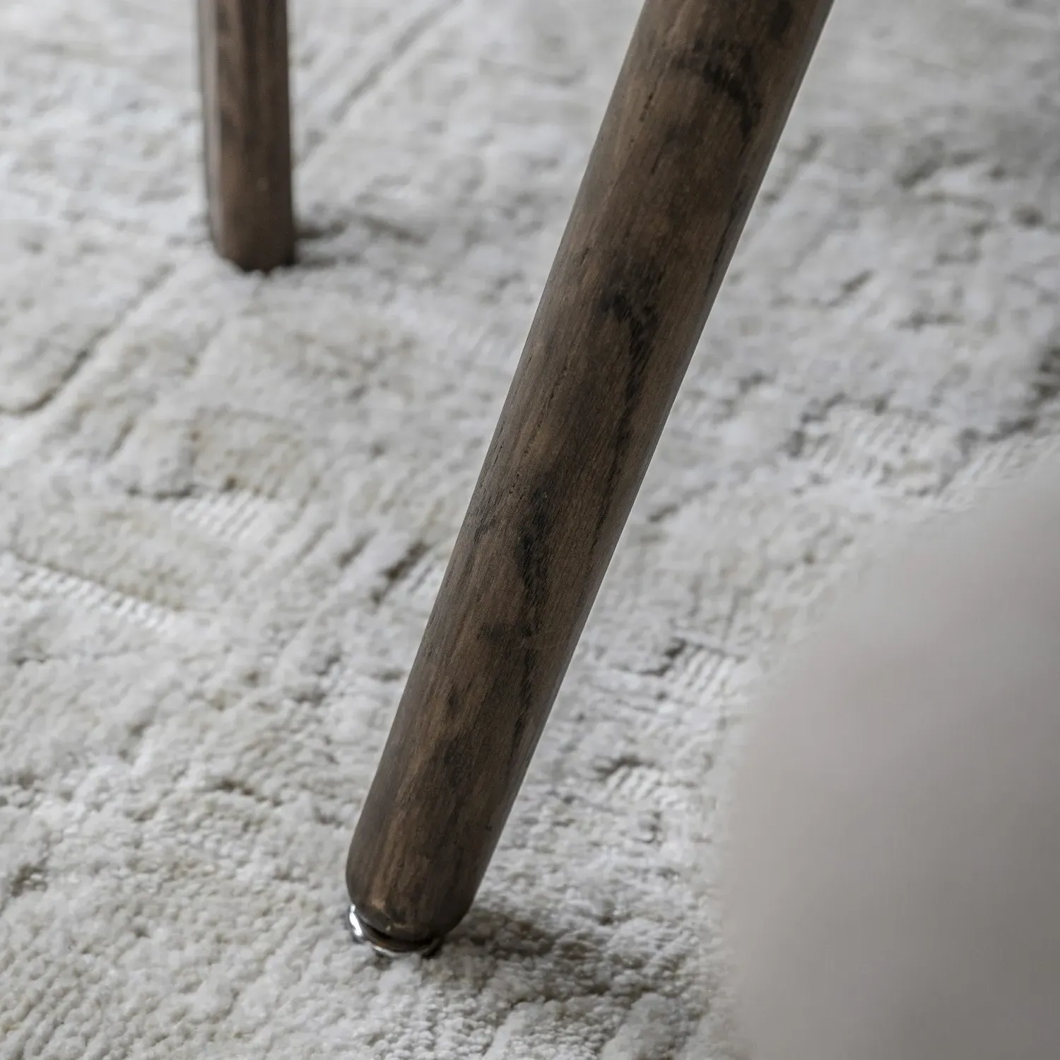 Small Square Dining Table - Brown, Oak Veneer