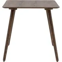 Small Square Dining Table - Brown, Oak Veneer