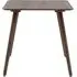 Small Square Dining Table - Brown, Oak Veneer