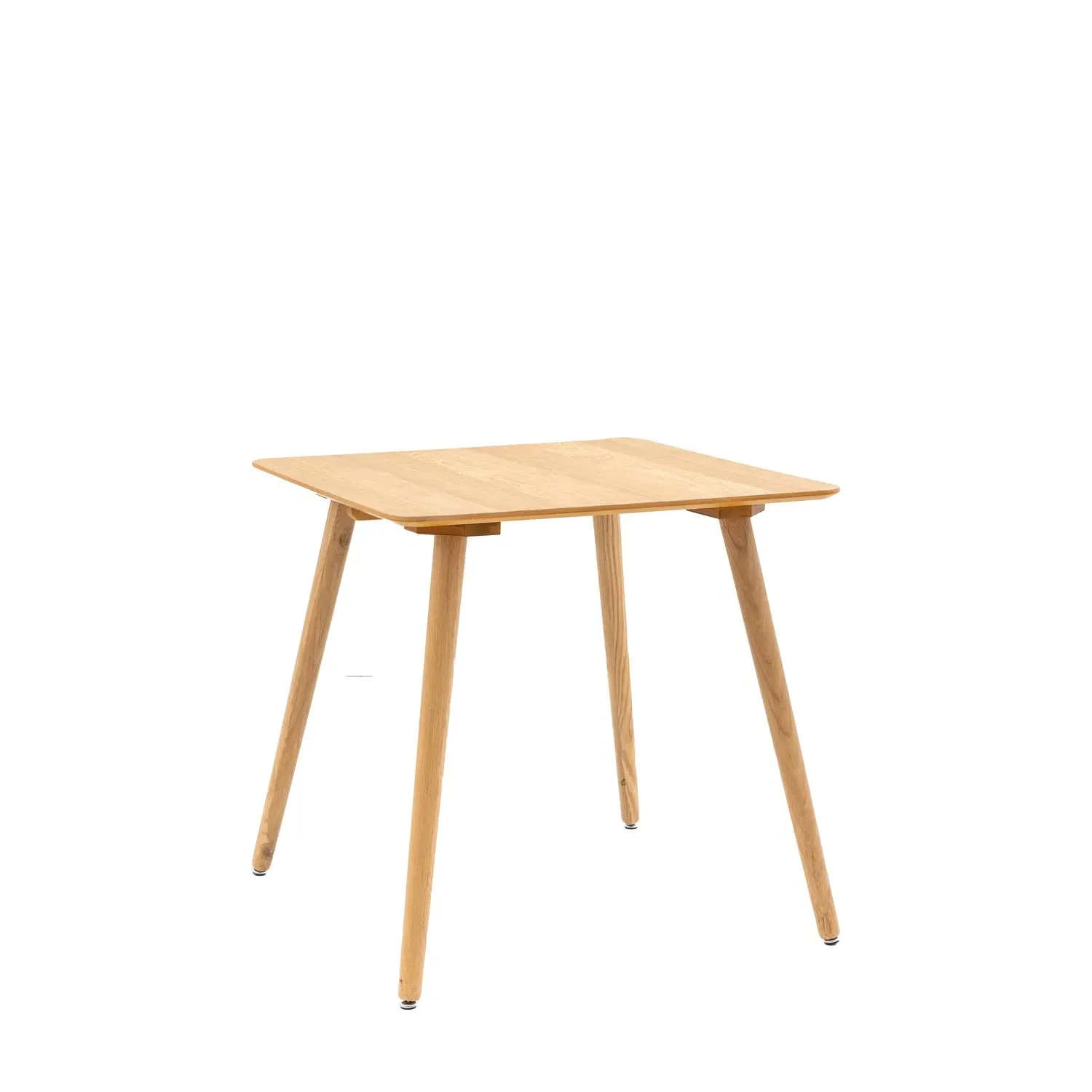 Small Square Dining Table - Brown, Oak Veneer