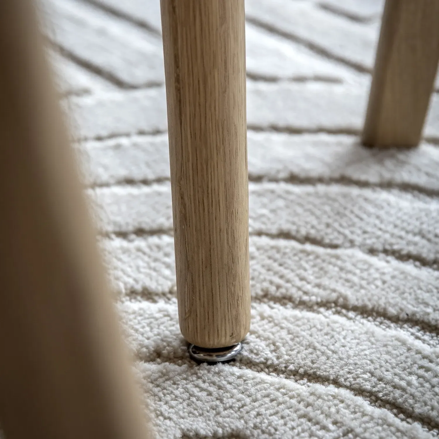 Small Square Dining Table - Brown, Oak Veneer