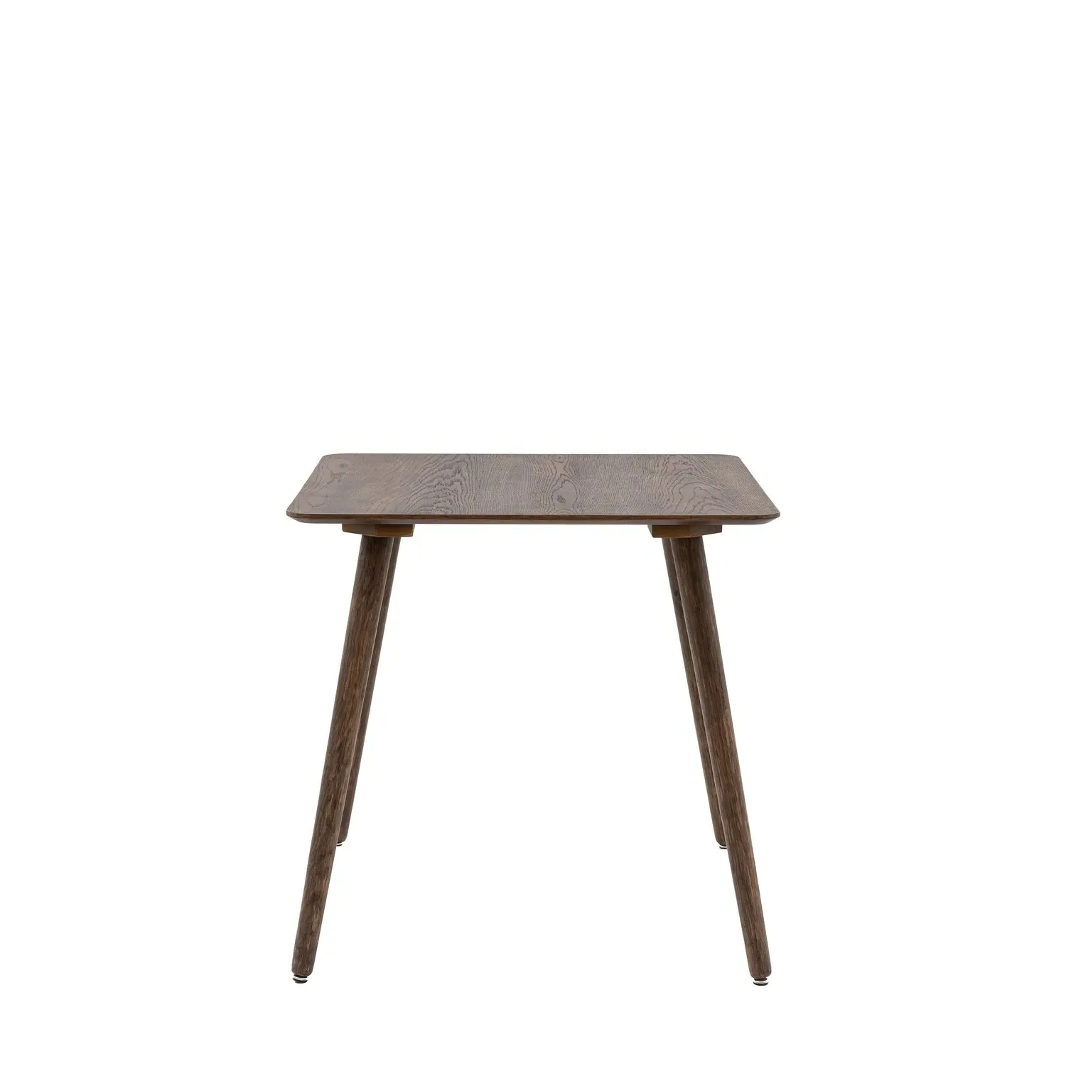 Small Square Dining Table - Brown, Oak Veneer