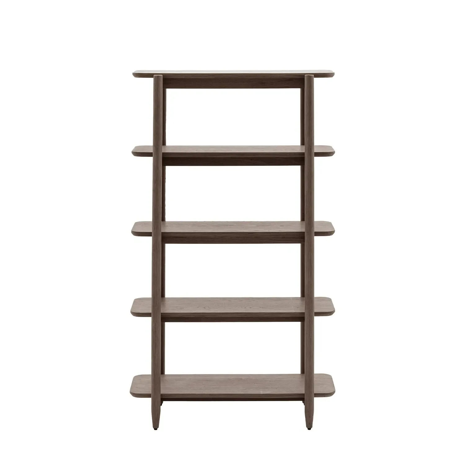 Tall Bookcase with Five Shelves - Brown, Oak