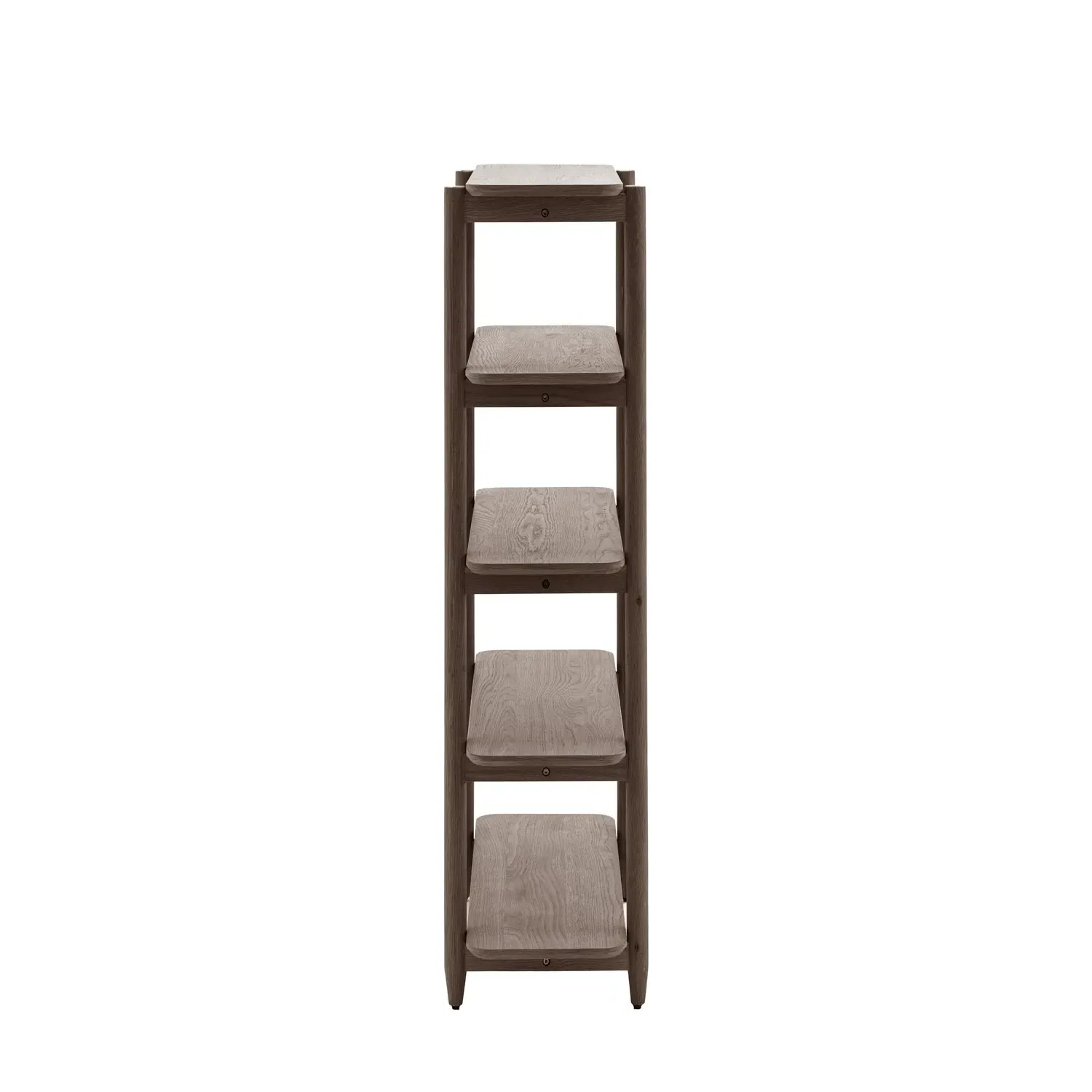 Tall Bookcase with Five Shelves - Brown, Oak