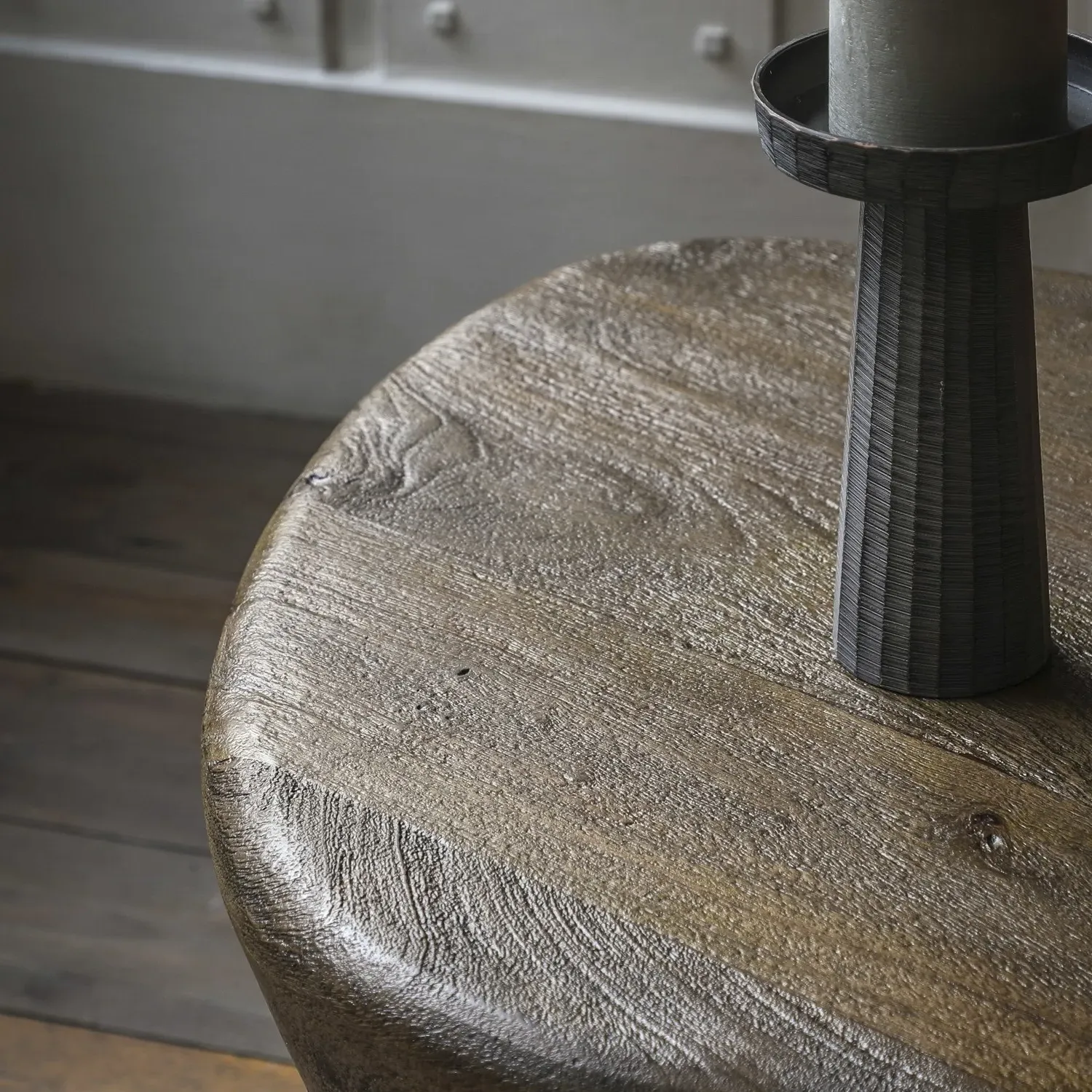 Triangular Side Table - Brown, Mango Wood