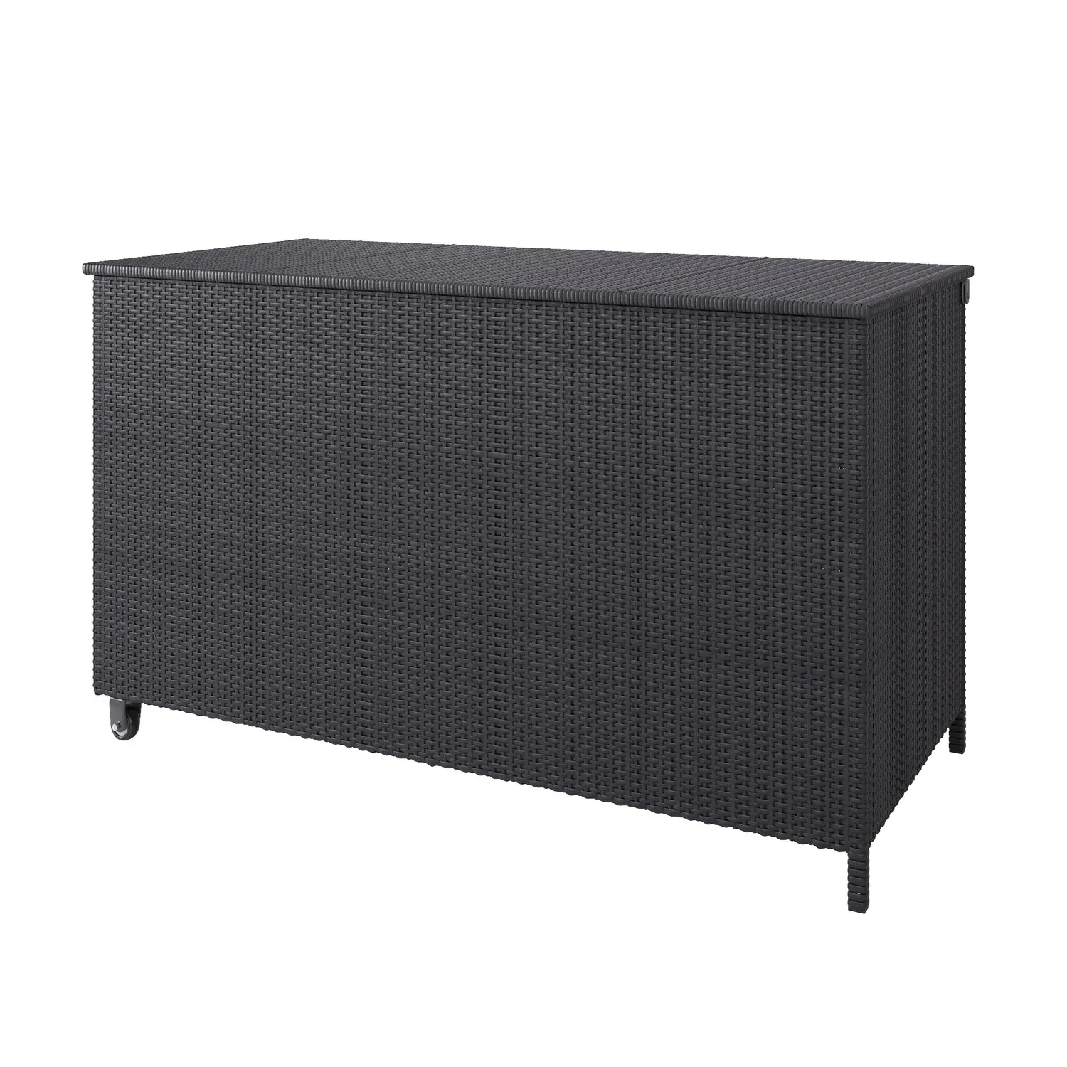 Large Storage Box with Gas Lift - Charcoal, Rattan