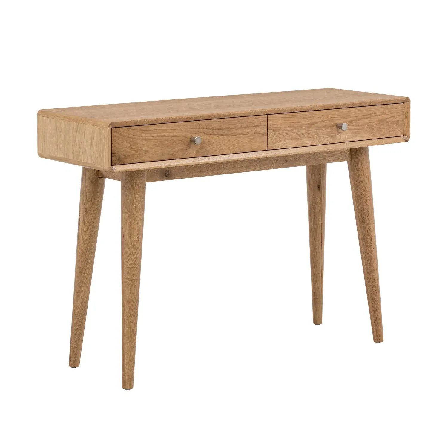 Console Table with 2 Drawers - Brown, Oak