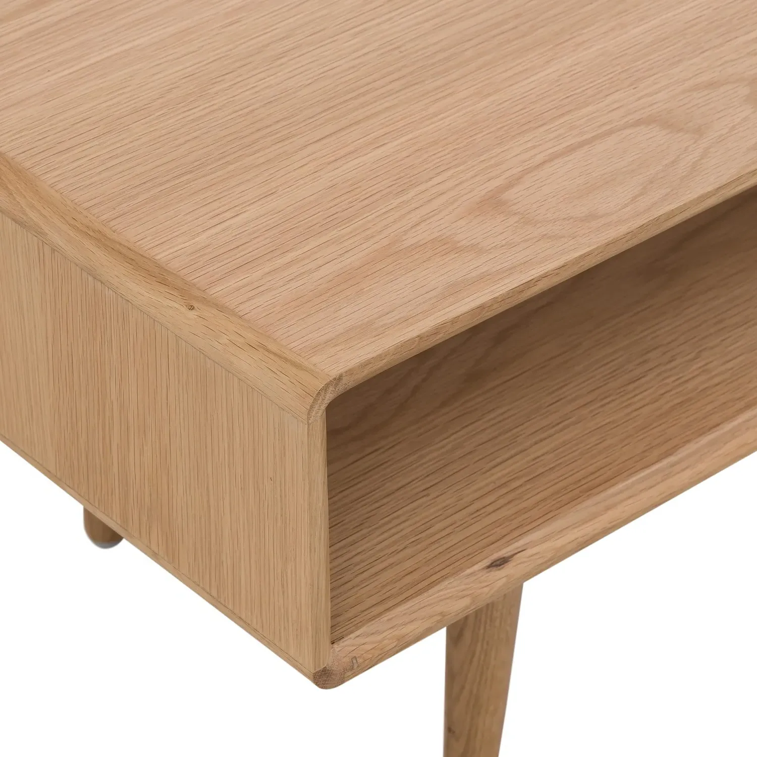 Rectangular Coffee Table with Shelf - Brown, Oak