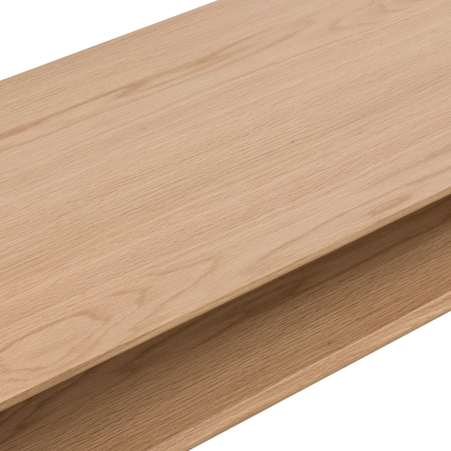 Rectangular Coffee Table with Shelf - Brown, Oak