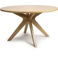 Round Dining Table - Brown, Oak