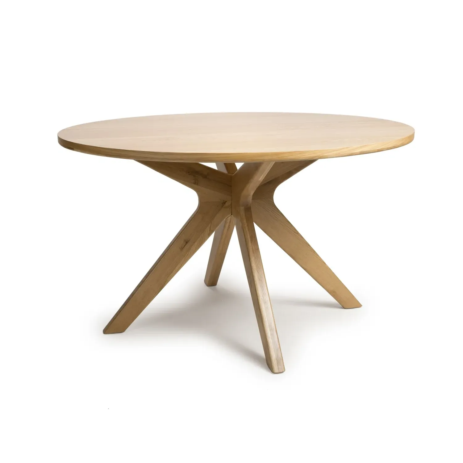 Round Dining Table - Brown, Oak
