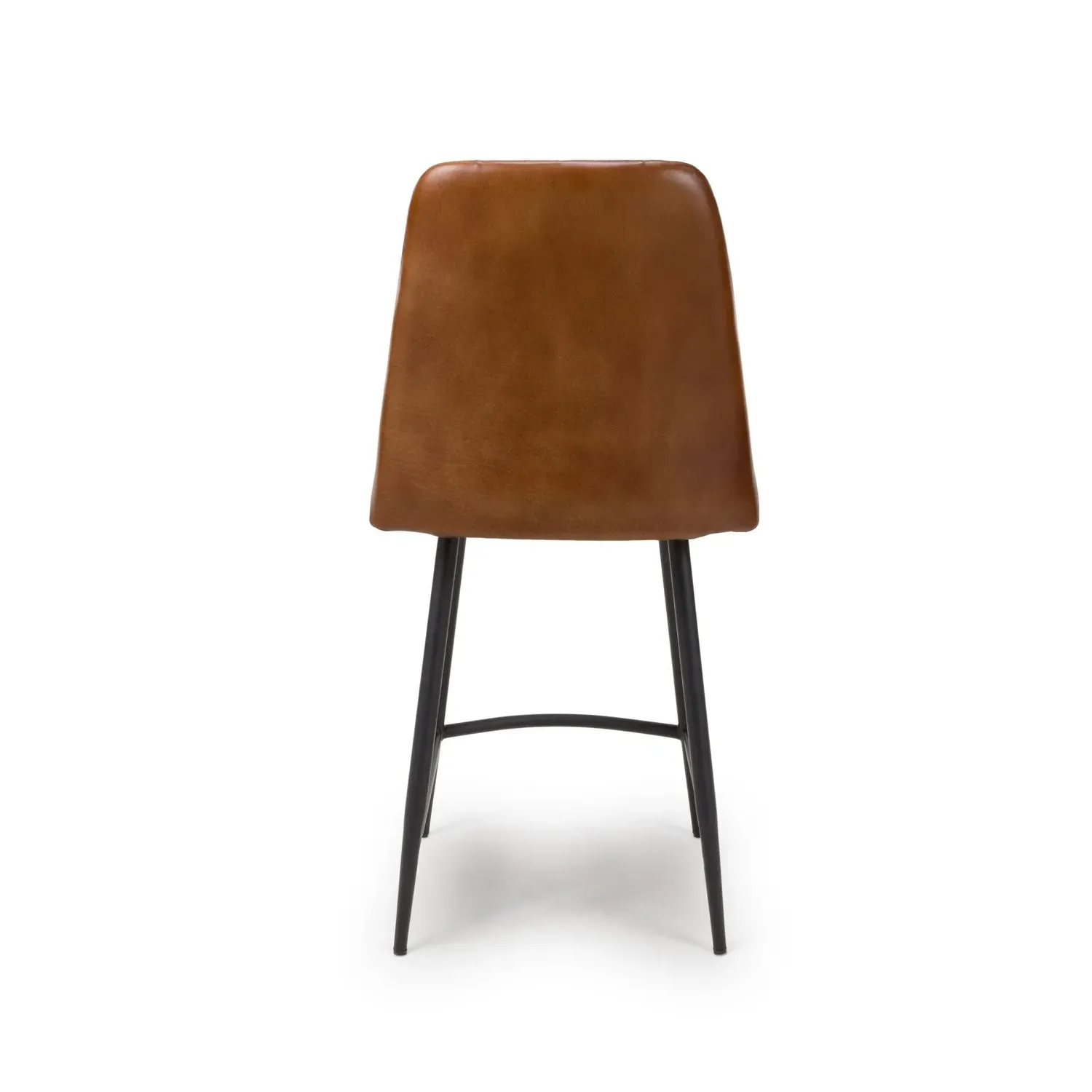 Set of 2 Counter Stools with Quilted Back - Tan