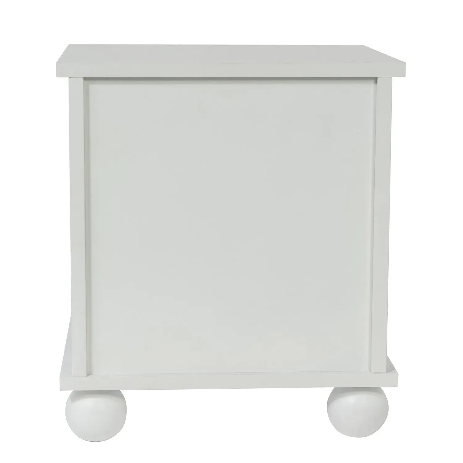 Cat House Side Table with Cushion - White, Wood