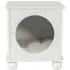 Cat House Side Table with Cushion - White, Wood