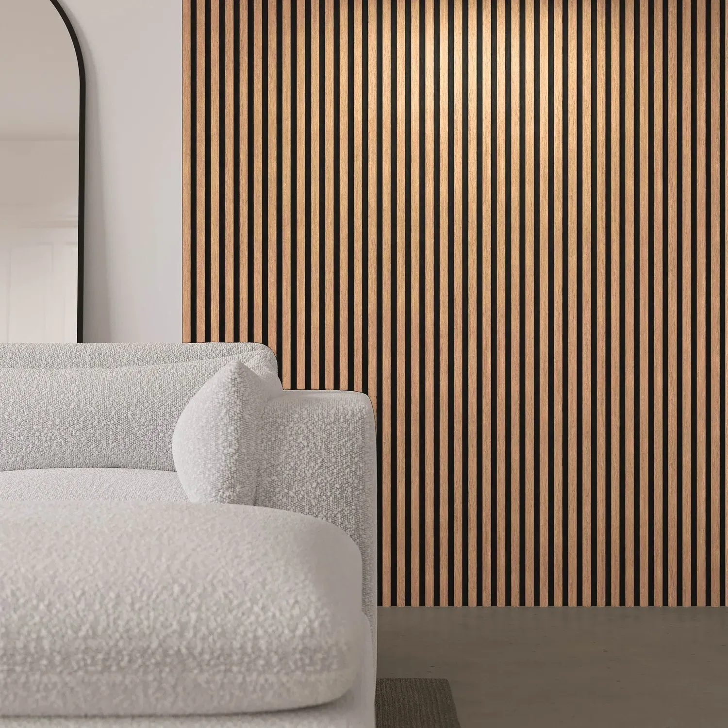 2-Pack Acoustic Wall Panels - Oak, Wood Veneer