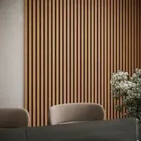 3-Pack Acoustic Wall Panels - Oak, Wood Veneer