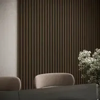3-Pack Acoustic Wall Panels - Walnut, Wood Veneer
