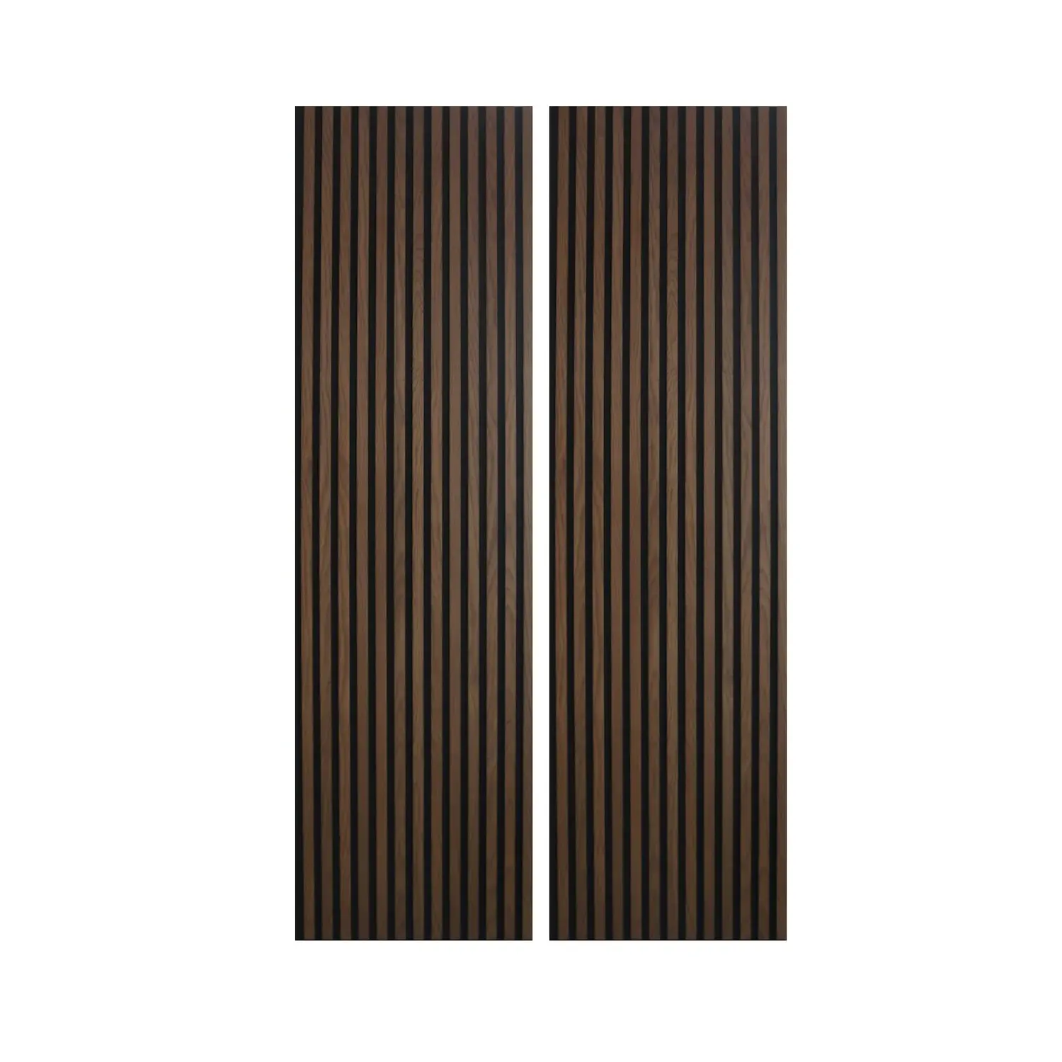 Pack of 2 Acoustic Wall Panels - Walnut, Wood
