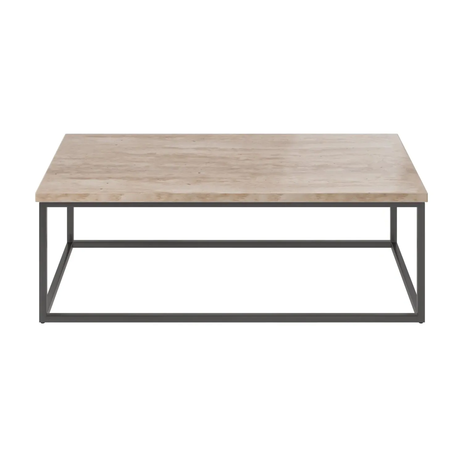 Rectangular Coffee Table - Beige, Travertine