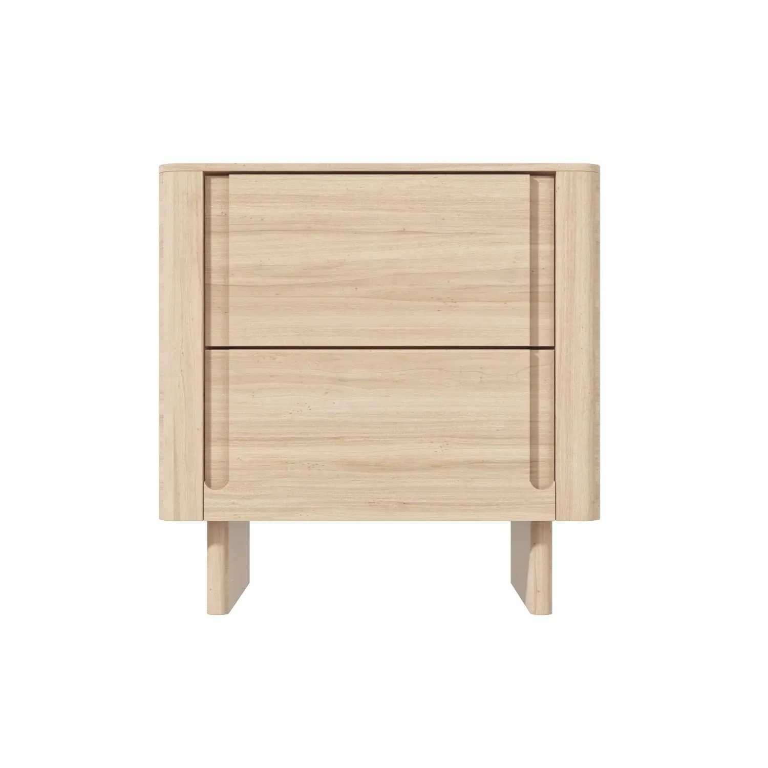 Pair of Bedside Tables - Light Wood