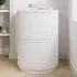 2-Drawer Filing Cabinet Ribbed - White, MDF