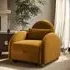 Convertible Armchair Bed - Caramel, Velvet