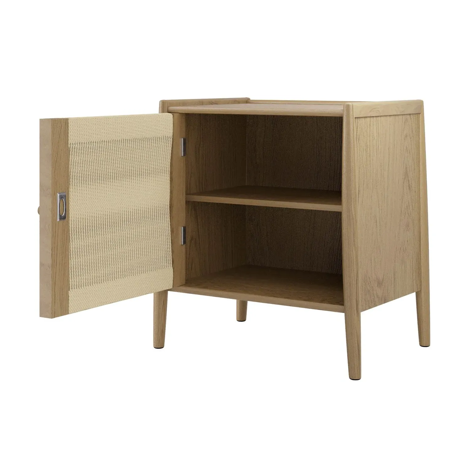 Single Door Bedside Table - Wood, Oak