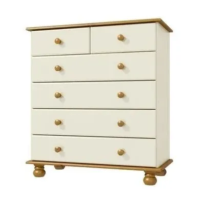 6-Drawer Chest - Cream, Pine