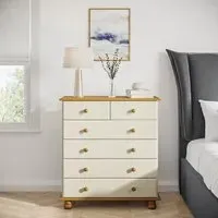 6-Drawer Chest - Cream, Pine