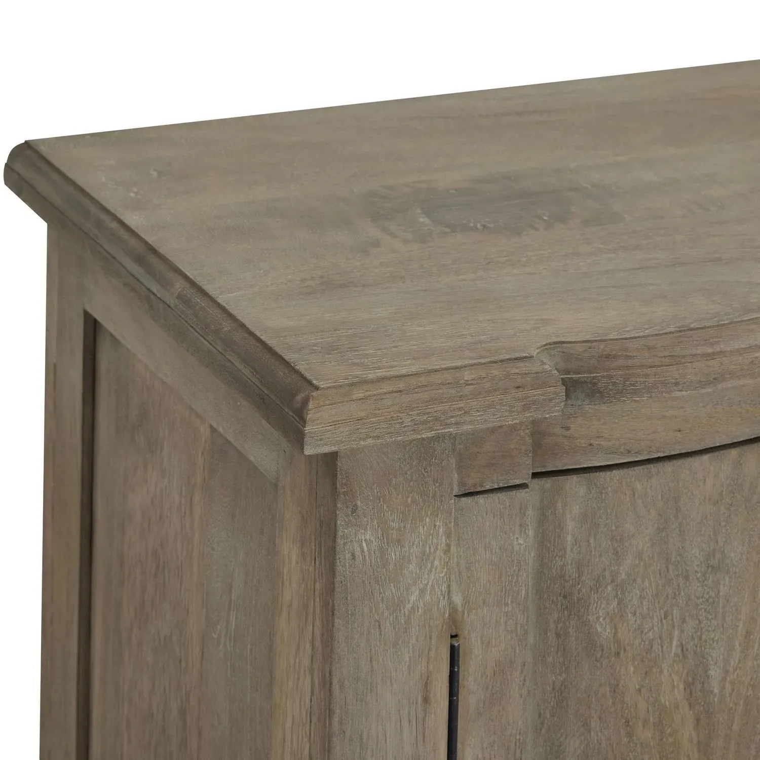 4-Door Sideboard with Storage - Grey, Mango Wood
