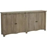 4-Door Sideboard with Storage - Grey, Mango Wood
