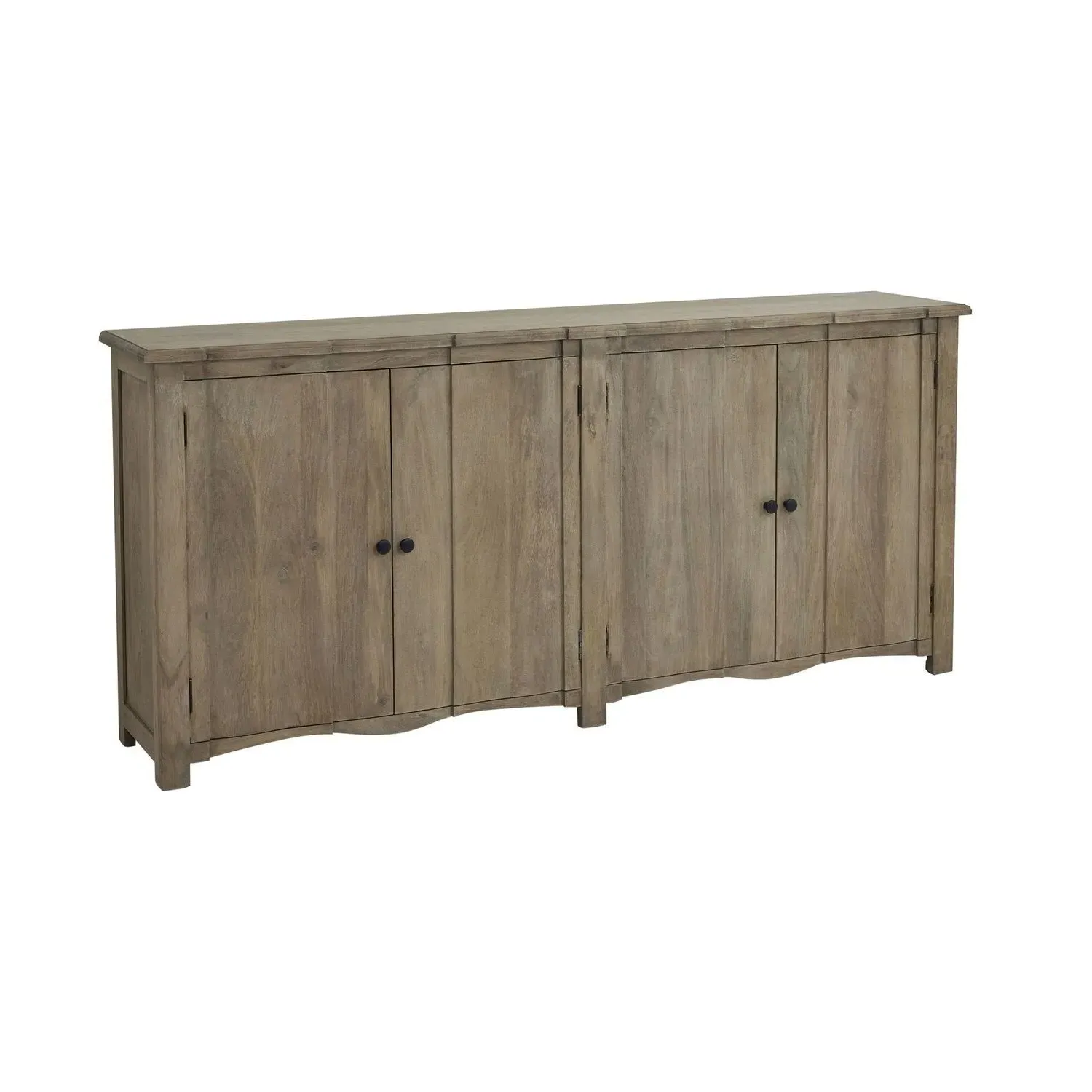 4-Door Sideboard with Storage - Grey, Mango Wood image