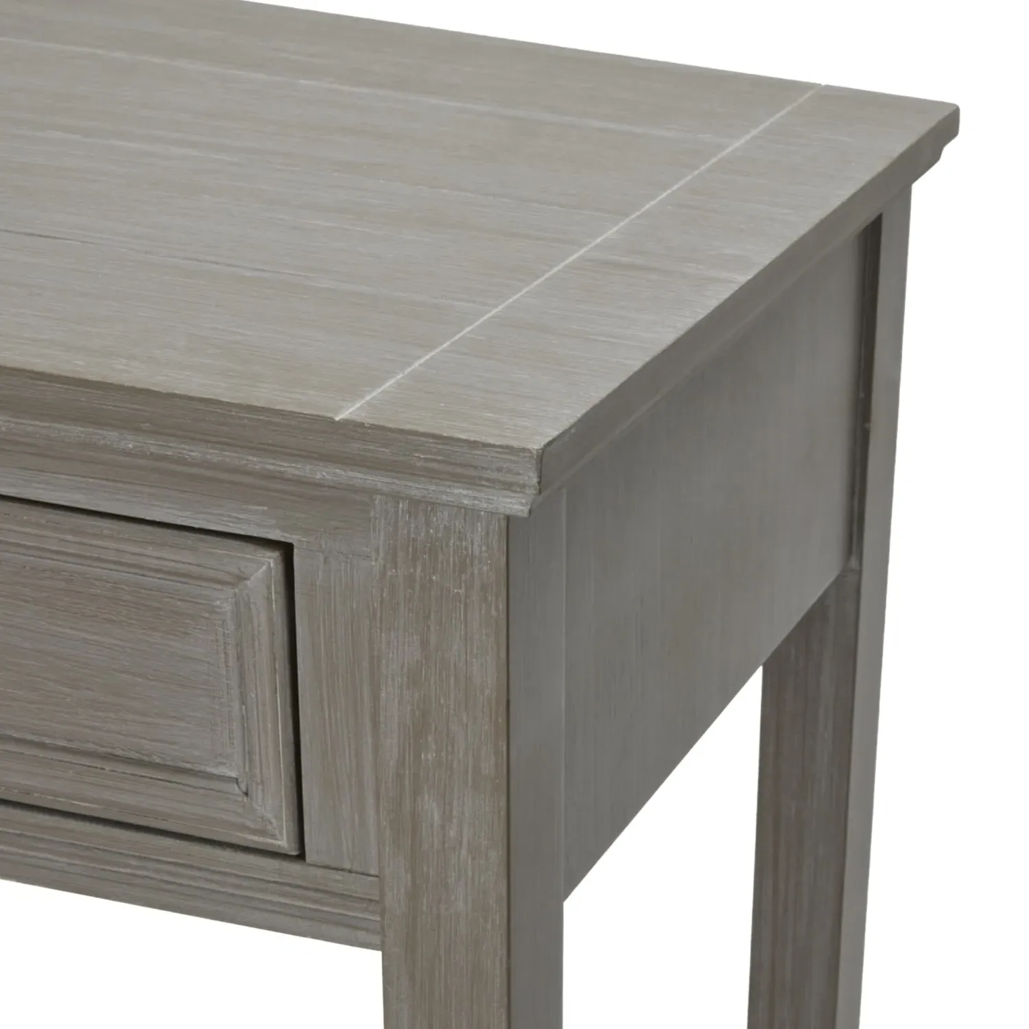 4-Drawer Console Table - Taupe, Wood