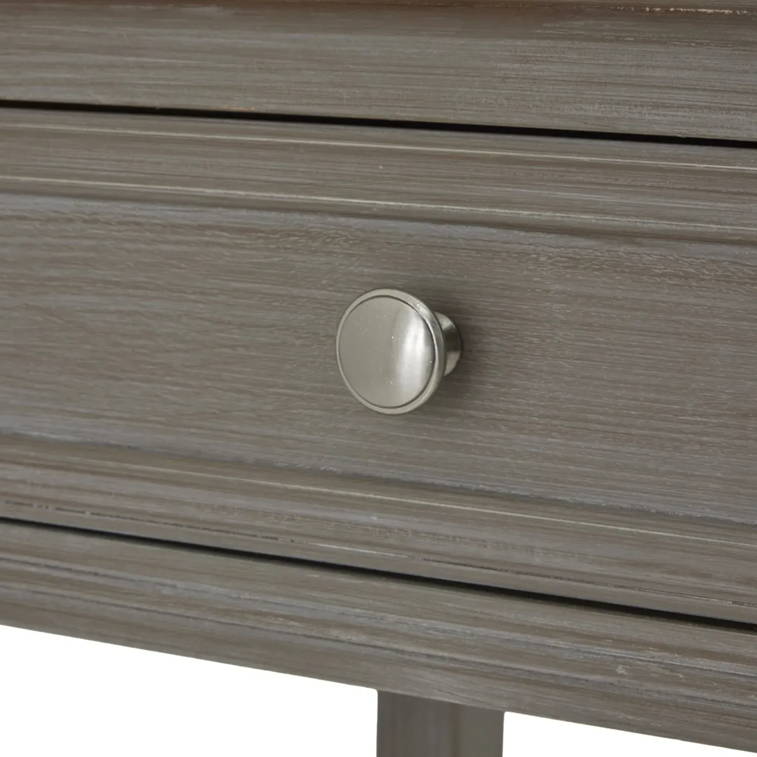 4-Drawer Console Table - Taupe, Wood