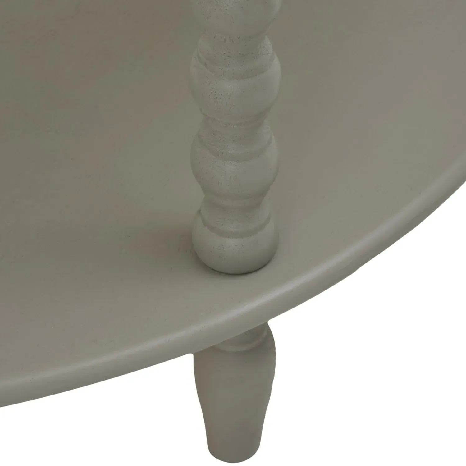Half Moon Console Table 3-Tier - Taupe, Wood