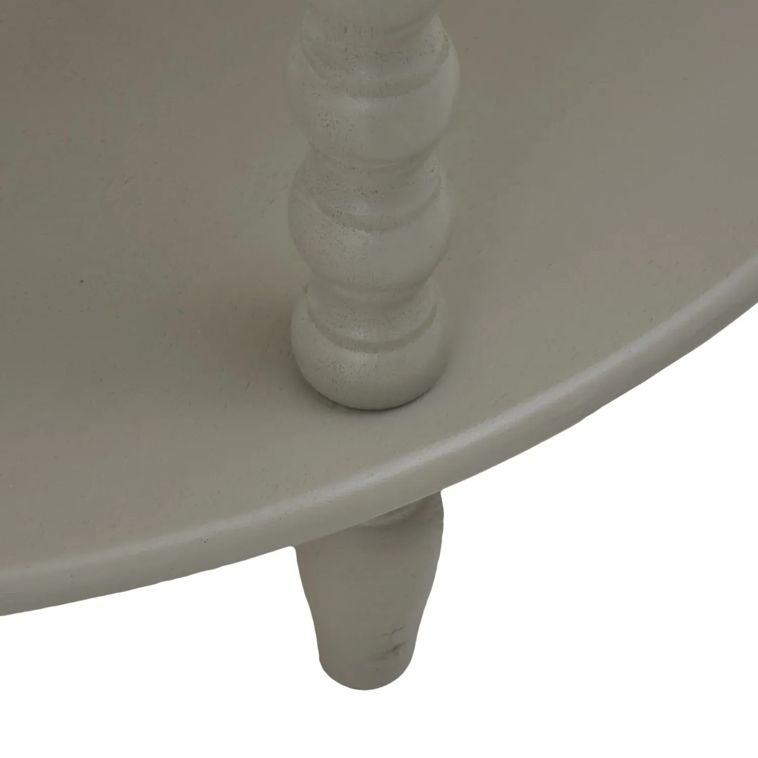 Half Moon Console Table 3-Tier - Taupe, Wood