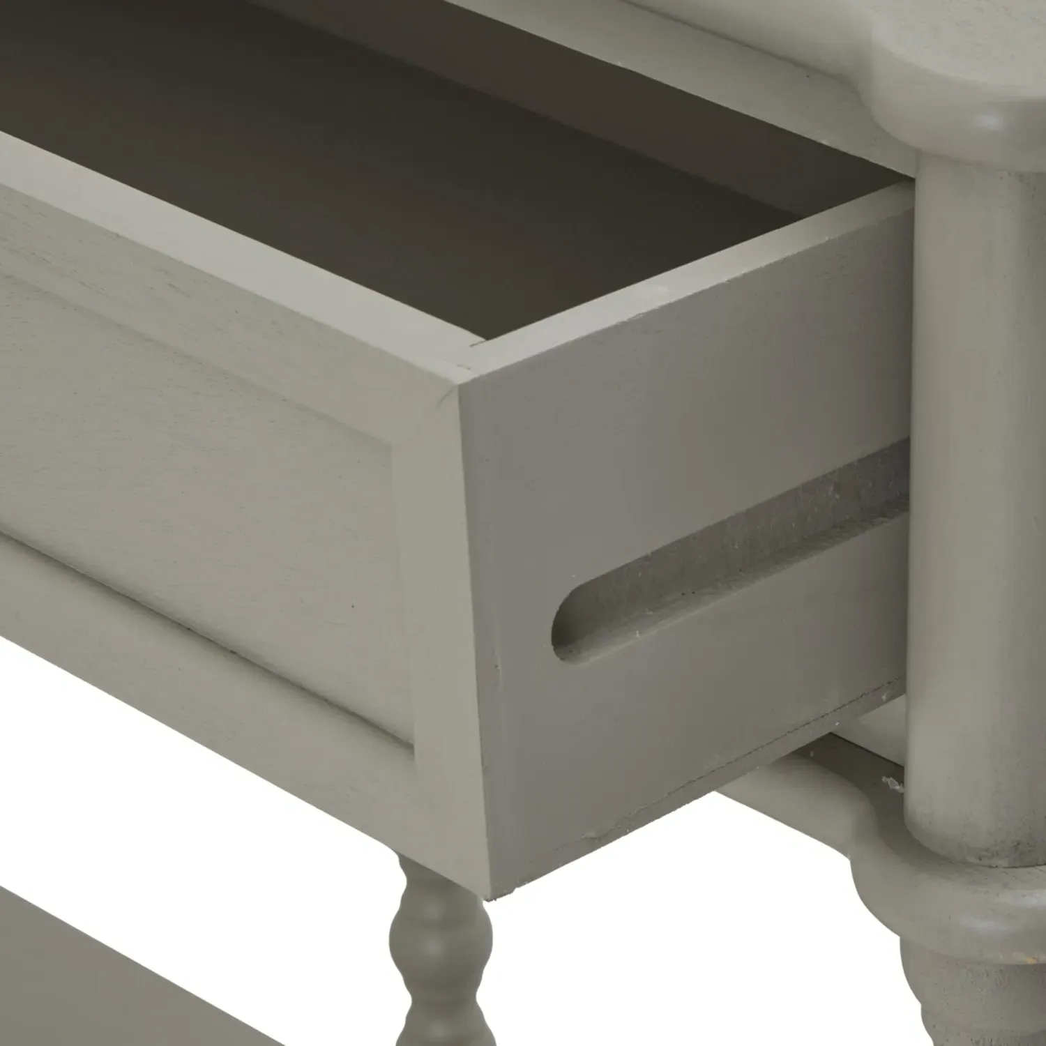 Large 2-Drawer Console Table - Taupe, Wood