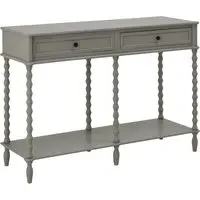 Large 2-Drawer Console Table - Taupe, Wood
