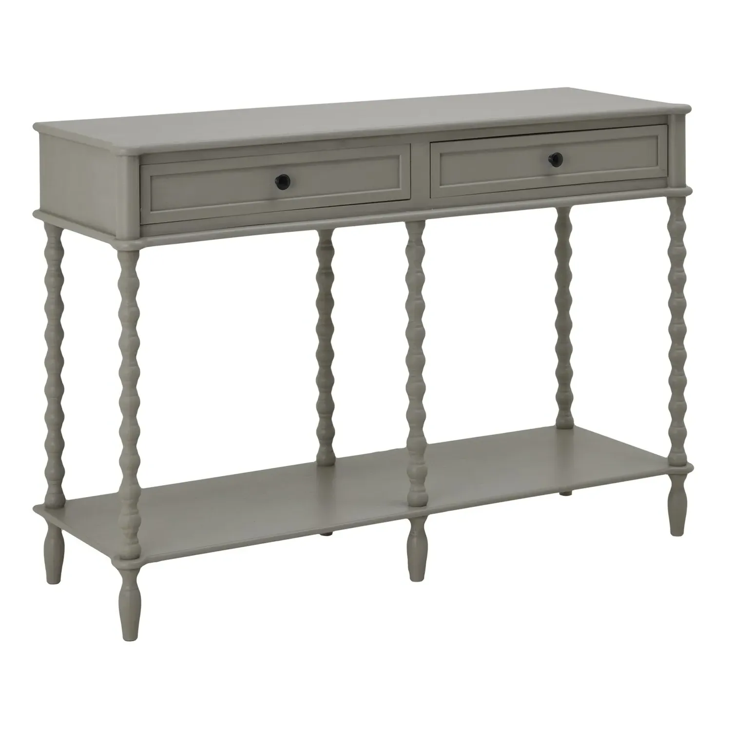 Large 2-Drawer Console Table - Taupe, Wood