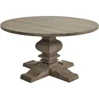 Round Dining Table Seats 6 - Brown, Mango Wood
