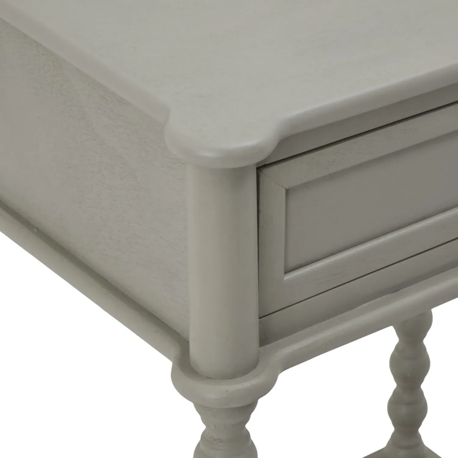 Side Table with Drawer - Taupe, Wood