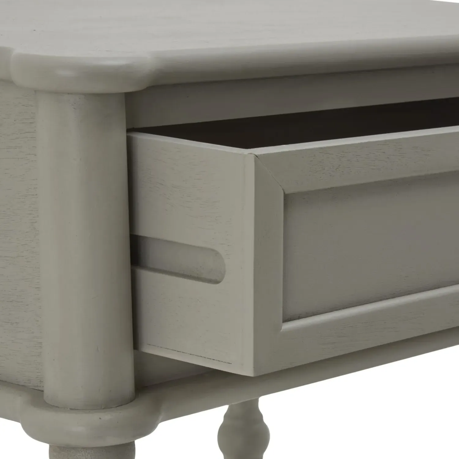 Side Table with Drawer - Taupe, Wood
