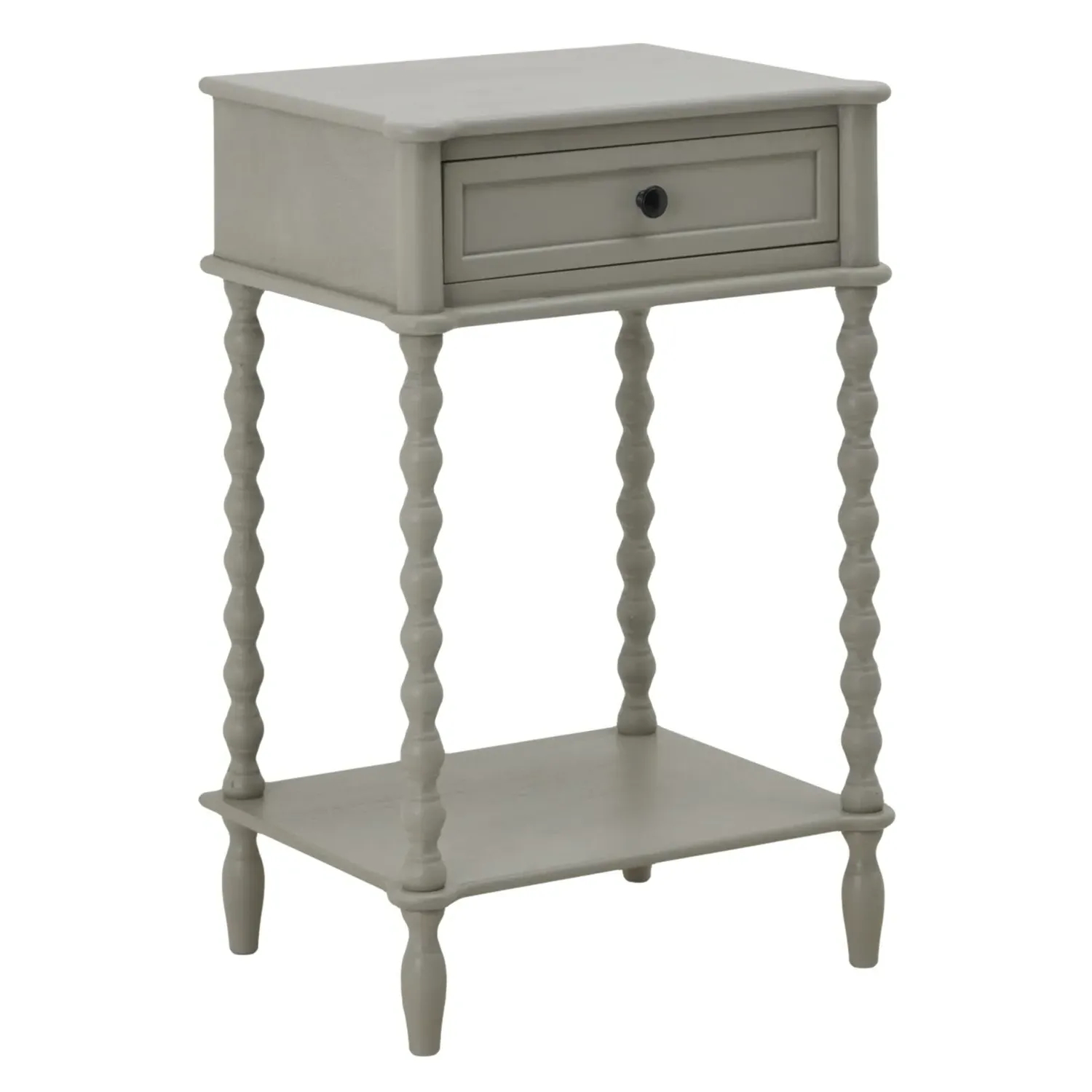 Side Table with Drawer - Taupe, Wood image
