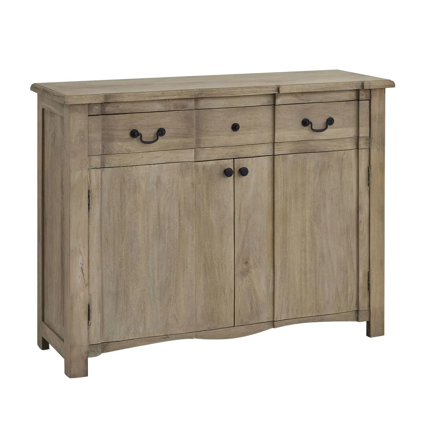 Sideboard with Drawer - Grey, Mango Wood
