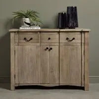 Sideboard with Drawer - Grey, Mango Wood