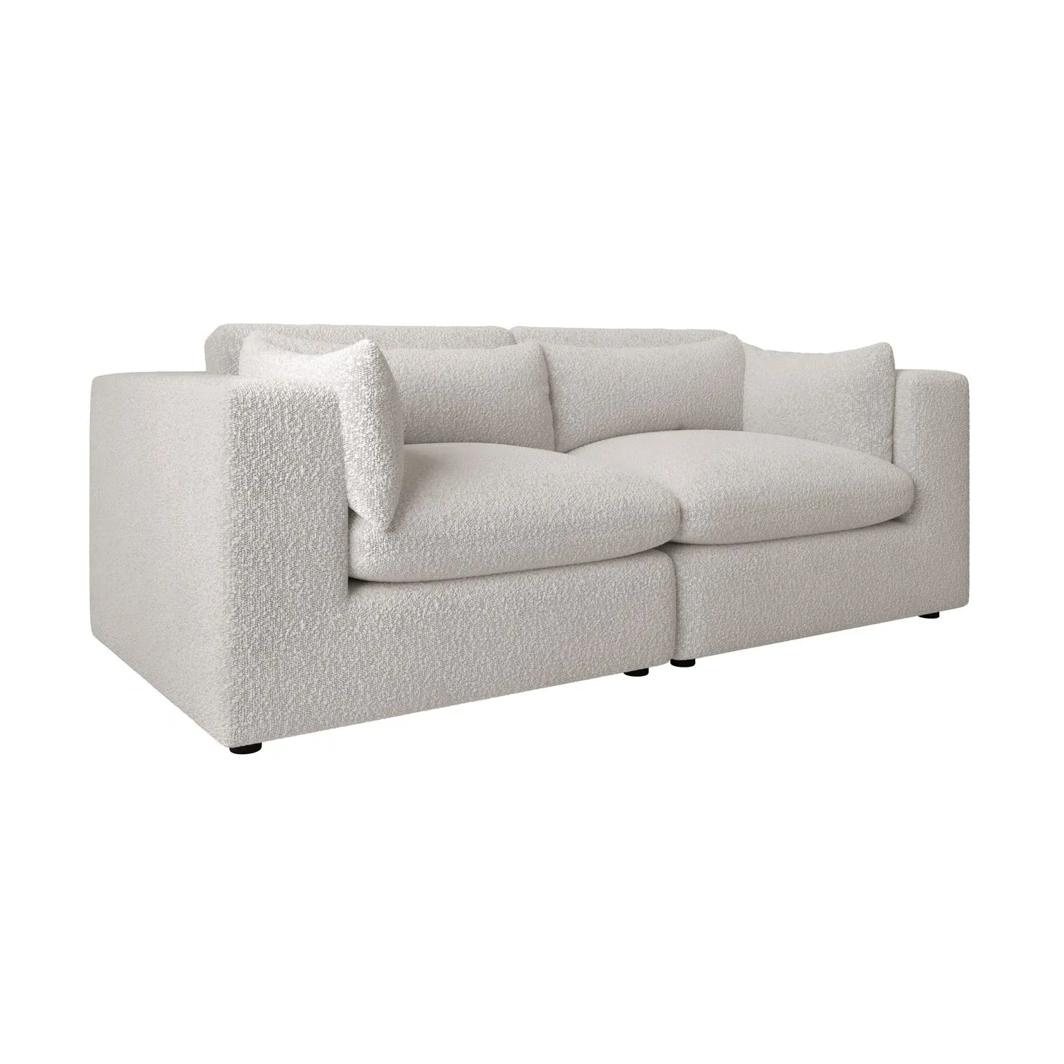3-Seater Sofa with Removable Covers - Beige, Boucle