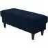Large Footstool with Detachable Legs - Navy, Velvet