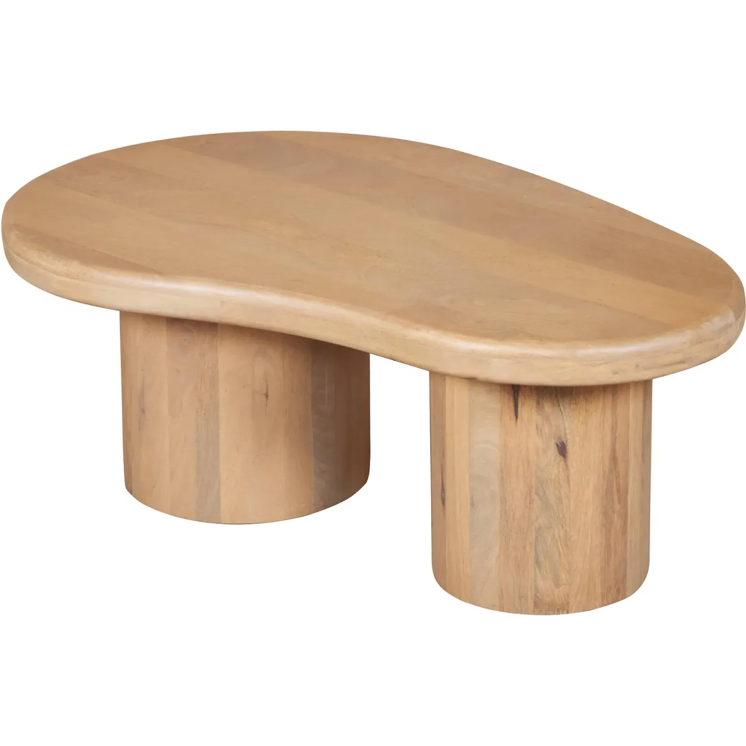 Fluted Coffee Table - Brown, Mango Wood